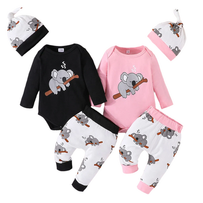 Adorable 3 piece Koala-Themed Clothing Set for baby boys and girls 0 - 2 Years