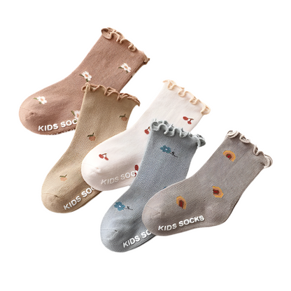 Adorable Autumn Baby Socks 0 - 5 Years (3 Pairs)