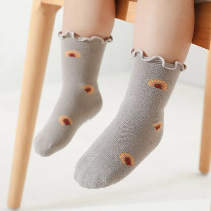 Adorable Autumn Baby Socks 0 - 5 Years (3 Pairs)