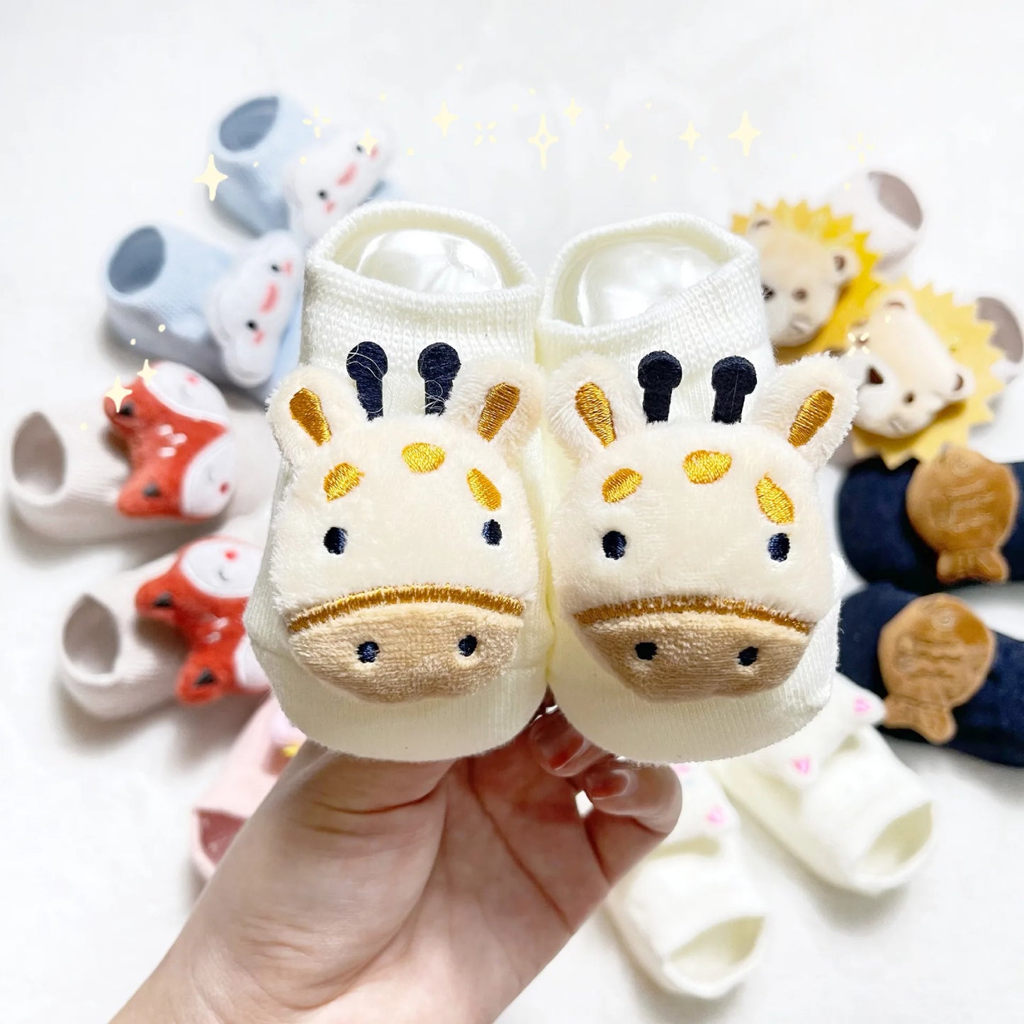 Adorable Cartoon 3d Animal baby socks. 0-3 Years