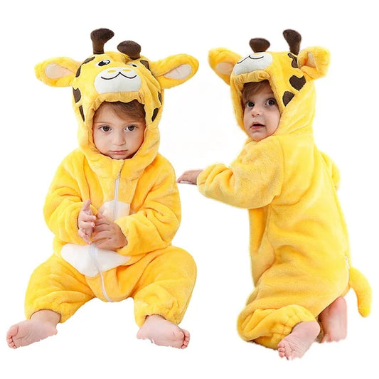 Adorable giraffe baby girl and boy full body suit costume. 0-3 Years