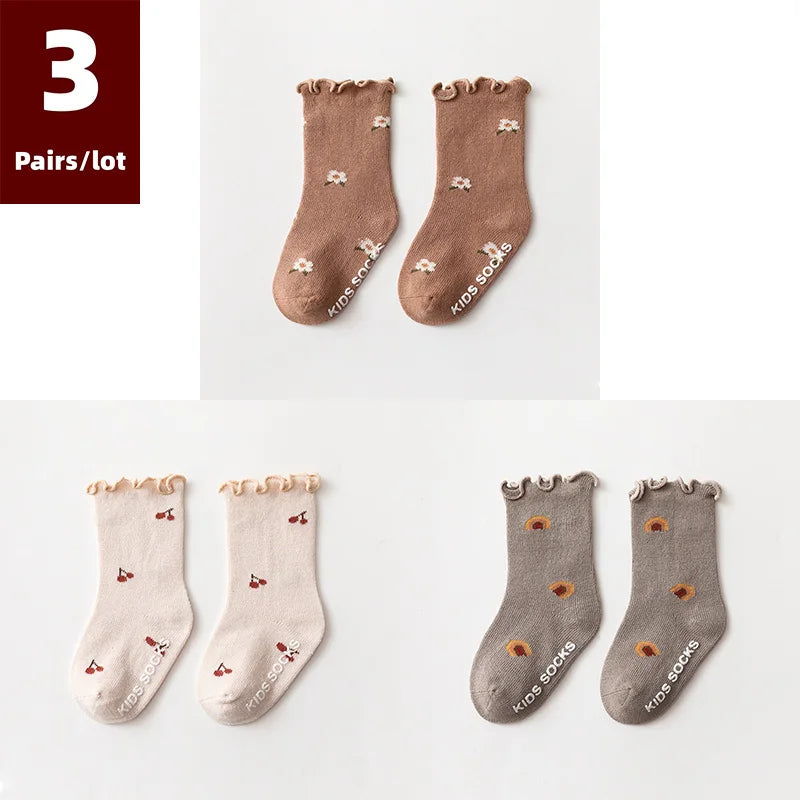 Adorable Autumn Baby Socks 0 - 5 Years (3 Pairs)