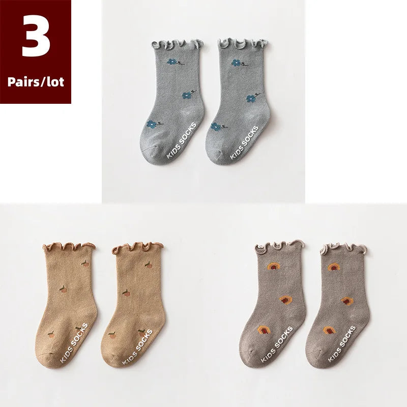 Adorable Autumn Baby Socks 0 - 5 Years (3 Pairs)