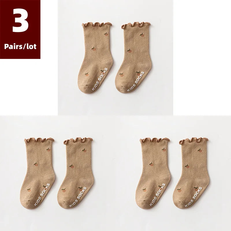 Adorable Autumn Baby Socks 0 - 5 Years (3 Pairs)