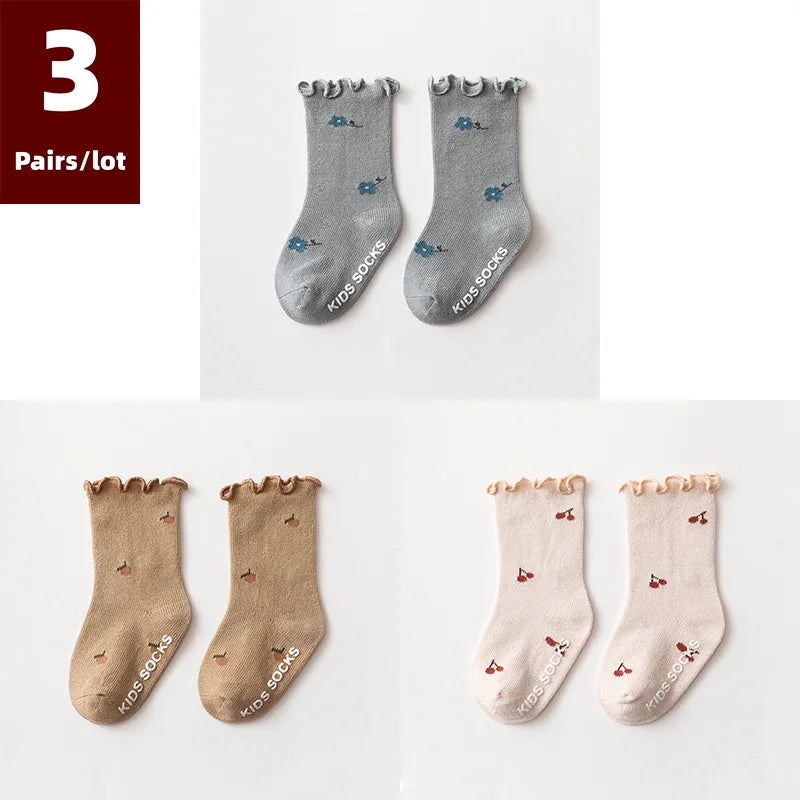 Adorable Autumn Baby Socks 0 - 5 Years (3 Pairs)