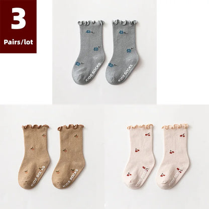 Adorable Autumn Baby Socks 0 - 5 Years (3 Pairs)