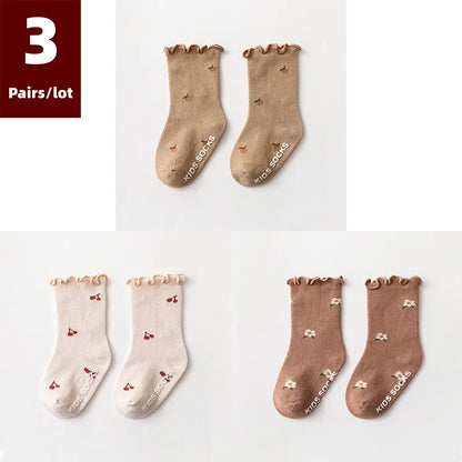 Adorable Autumn Baby Socks 0 - 5 Years (3 Pairs)