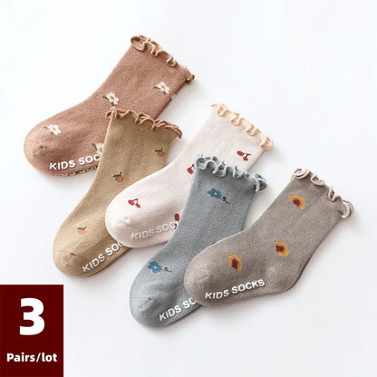 Adorable Autumn Baby Socks 0 - 5 Years (3 Pairs)