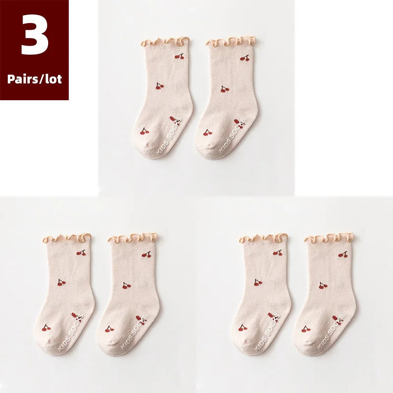 Adorable Autumn Baby Socks 0 - 5 Years (3 Pairs)