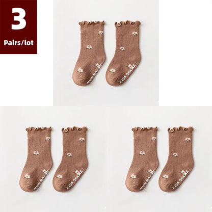 Adorable Autumn Baby Socks 0 - 5 Years (3 Pairs)