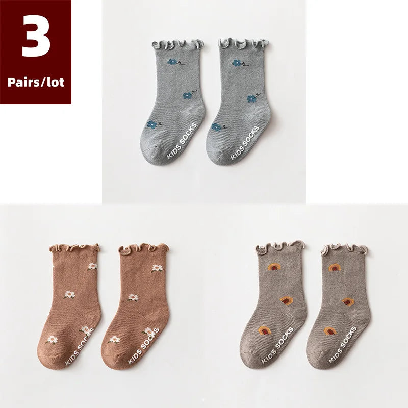 Adorable Autumn Baby Socks 0 - 5 Years (3 Pairs)