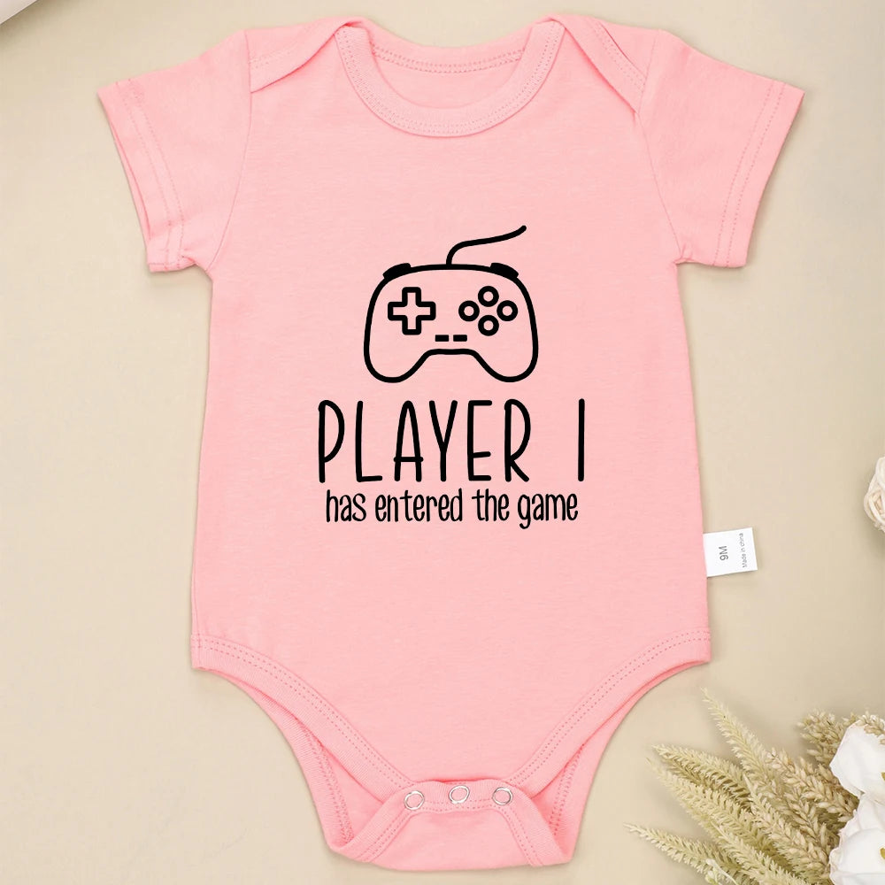 "Player 1 Has Entered The Game" Romper