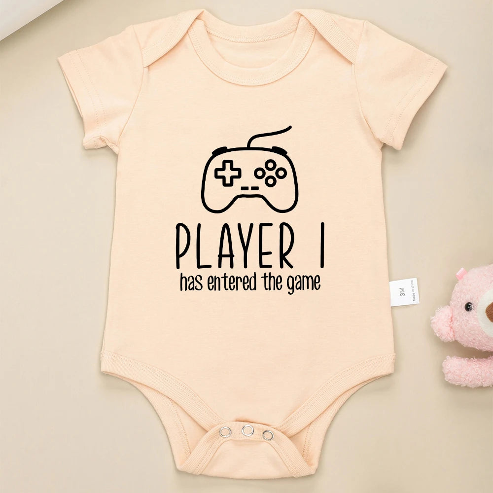 "Player 1 Has Entered The Game" Romper