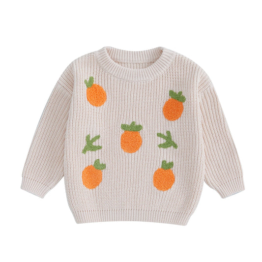 Adorable Sweet Pineapple Fruit Themed Jumper. Baby boy and girl 0-3 Years